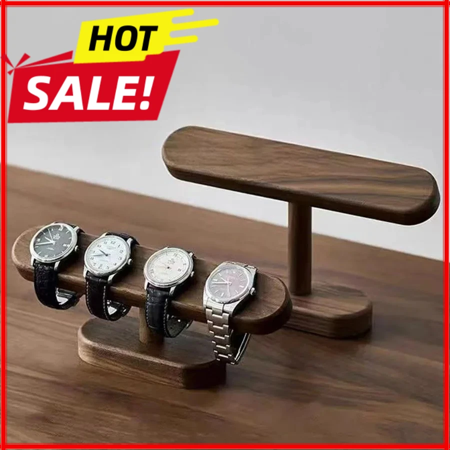 Jewelry And Watches Store - แท่นวางโชว์นาฬิกาและเครื่องประดับไม้วอลนัทแท้ ดีไซน์สร้างสรรค์ สำหรับร้านขายนาฬิกา หรือวางโชว์หน้าร้าน