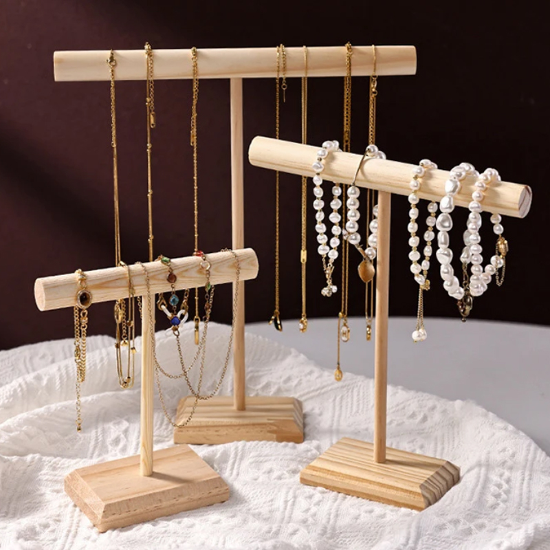 Jewelry And Watches Store - ชั้นวางโชว์เครื่องประดับไม้เนื้อแข็ง สำหรับสร้อยข้อมือ สร้อยคอ นาฬิกา ชั้นวางอเนกประสงค์สำหรับจัดแสดงสินค้า ชั้นวางโชว์เคาน์เตอร์ร้านค้า