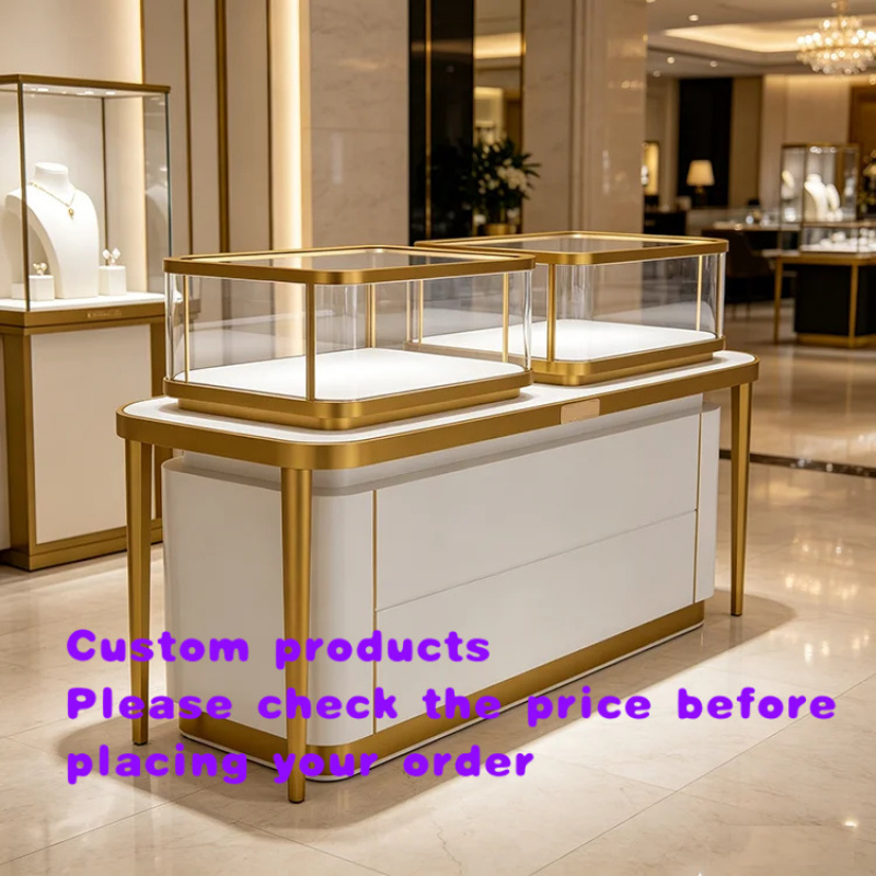 Jewelry And Watches Store - ตู้โชว์เครื่องประดับและนาฬิกาแบบล็อคได้ ดีไซน์หรูหรา ระดับไฮเอนด์ ผลิตจากสแตนเลสและกระจก สำหรับร้านขายเครื่องประดับ