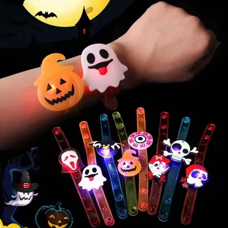 Jewelry Y Watches - ชุดเครื่องประดับฮาโลวีนเรืองแสง แหวนฟักทอง LED นาฬิกาคริสต์มาส ของชำร่วยงานปาร์ตี้และชุดของขวัญเรืองแสง