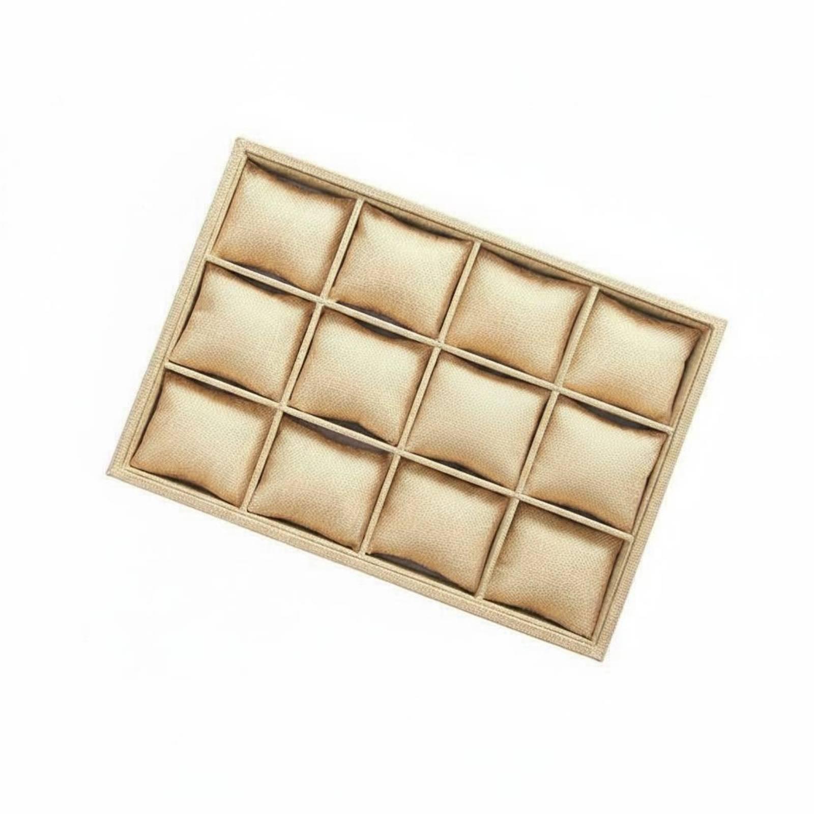 Jewelry Watches & Accessories - ถาดวางเครื่องประดับผ้าแบบเปิดด้านบนสำหรับจัดแสดงนาฬิกาและเครื่องประดับ เหมาะสำหรับการจัดเก็บและจัดแสดงในร้านเครื่องประดับ