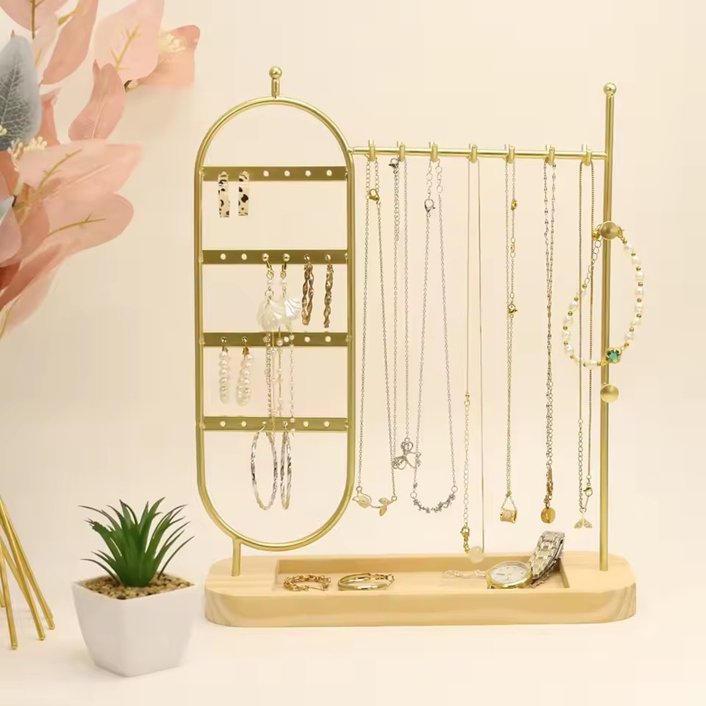 ชั้นวางเครื่องประดับฐานไม้เนื้ - Jewelry And Watches Store บทวิจารณ์และราคา