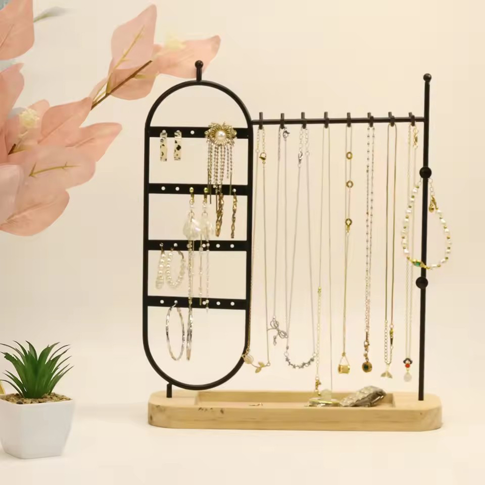 ชั้นวางเครื่องประดับฐานไม้เนื้ - Jewelry And Watches Store บทวิจารณ์และราคา