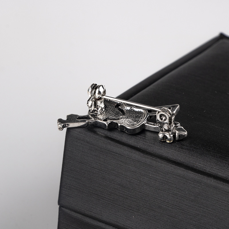 คริสตัลไวโอลินเข็มกลัดเครื่องป - Vintage Brooch Pin บทวิจารณ์และราคา