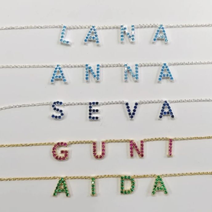 สร้อยคอจี้ตัวอักษรคริสตัล 9 มม - Crystal Choker Necklace บทวิจารณ์และราคา
