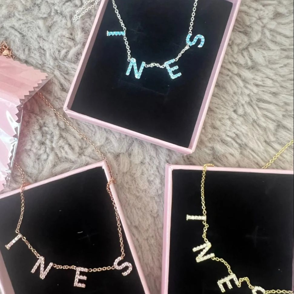 สร้อยคอจี้ตัวอักษรคริสตัล 9 มม - Crystal Choker Necklace บทวิจารณ์และราคา