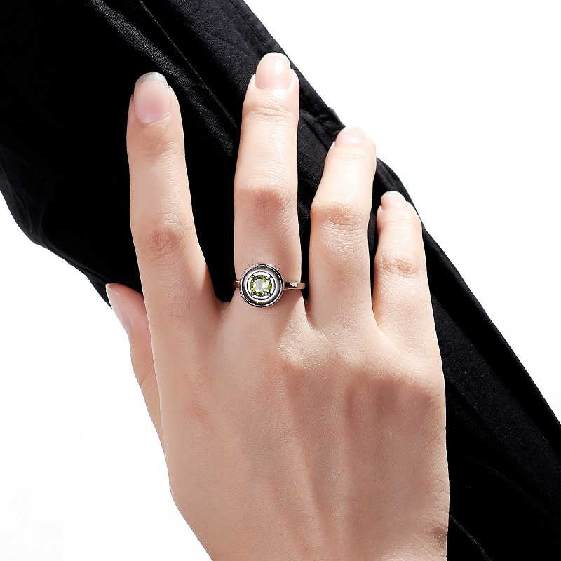 แหวนเงินแท้ 925 ประดับเพอริดอท - Birthstone Ring Set บทวิจารณ์และราคา