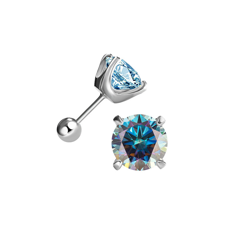1/2 กะรัต Moissanite ต่างหูสํา - Diamond Stud Earrings บทวิจารณ์และราคา
