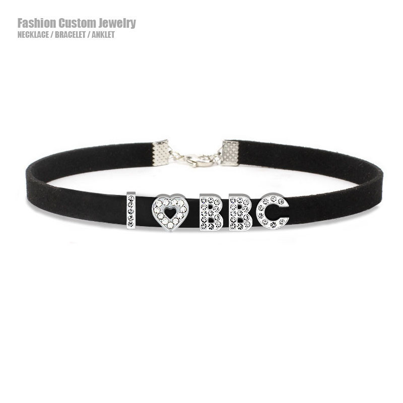 Goth เซ็กซี่ Rhinestone ตัวอัก - Crystal Choker Necklace บทวิจารณ์และราคา