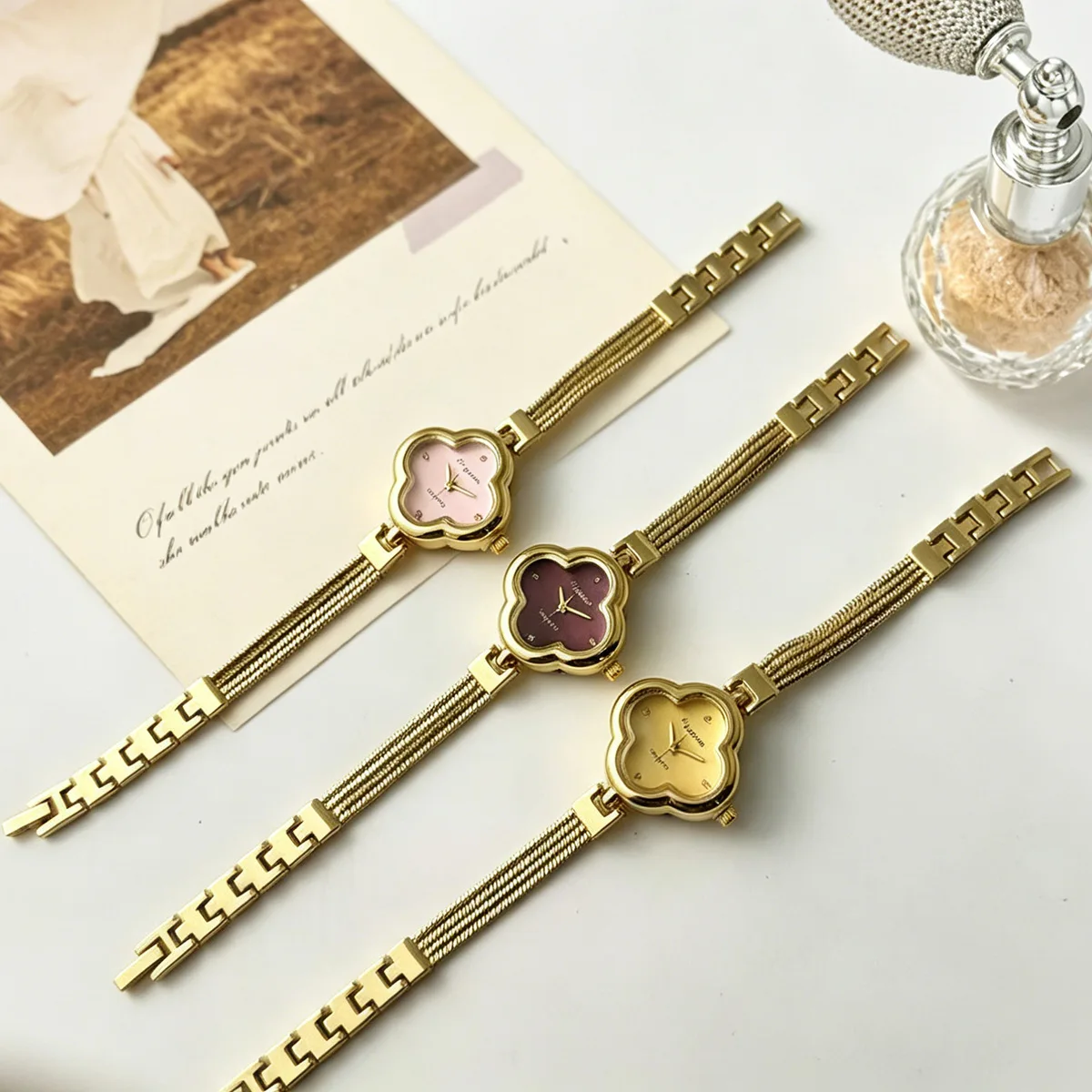 นาฬิกาข้อมือผู้หญิงวินเทจ สายโ - Vintage Jewelry Watches Women บทวิจารณ์และราคา