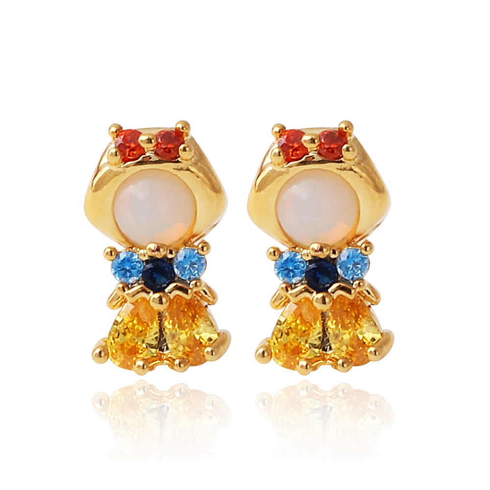 ต่างหูคริสตัลสีชมพูน่ารักสำหรั - Opal Earrings Dangle บทวิจารณ์และราคา