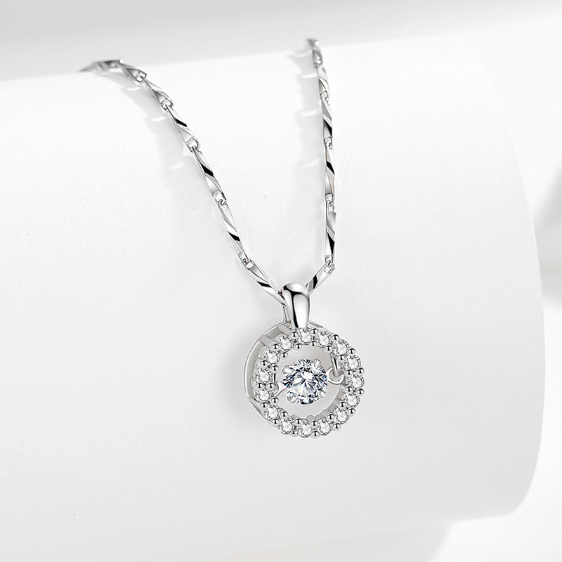 สร้อยคอจี้เพชรโมอิสซาไนต์ 0.5  - Crystal Choker Necklace บทวิจารณ์และราคา