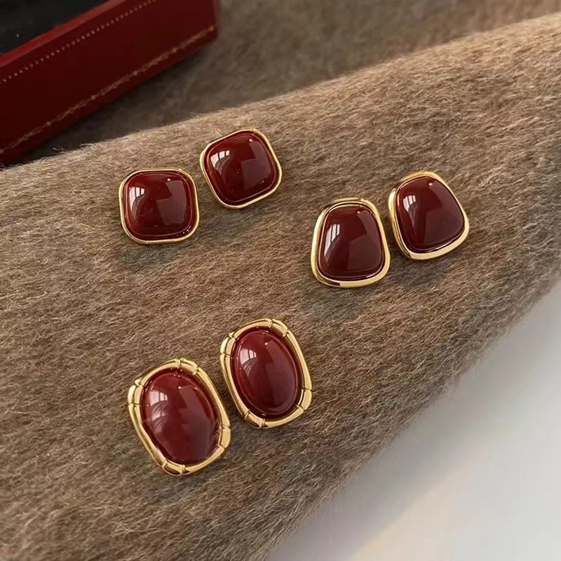 ต่างหูทรงสี่เหลี่ยมเรขาคณิตเคล - Opal Earrings Dangle บทวิจารณ์และราคา