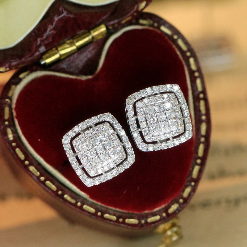 Aazuo Luxury life เครื่องประดั - Diamond Stud Earrings บทวิจารณ์และราคา