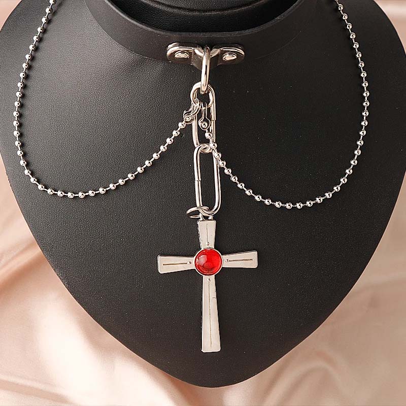 สร้อยคอคริสตัลสีแดงลายอะนิเมะโ - Crystal Choker Necklace บทวิจารณ์และราคา