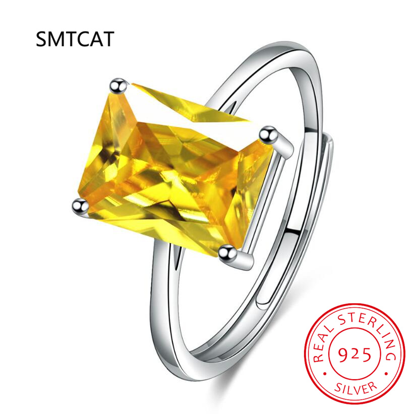 แหวนเงินแท้ 925 ประดับพลอยซิทร - Birthstone Ring Set บทวิจารณ์และราคา