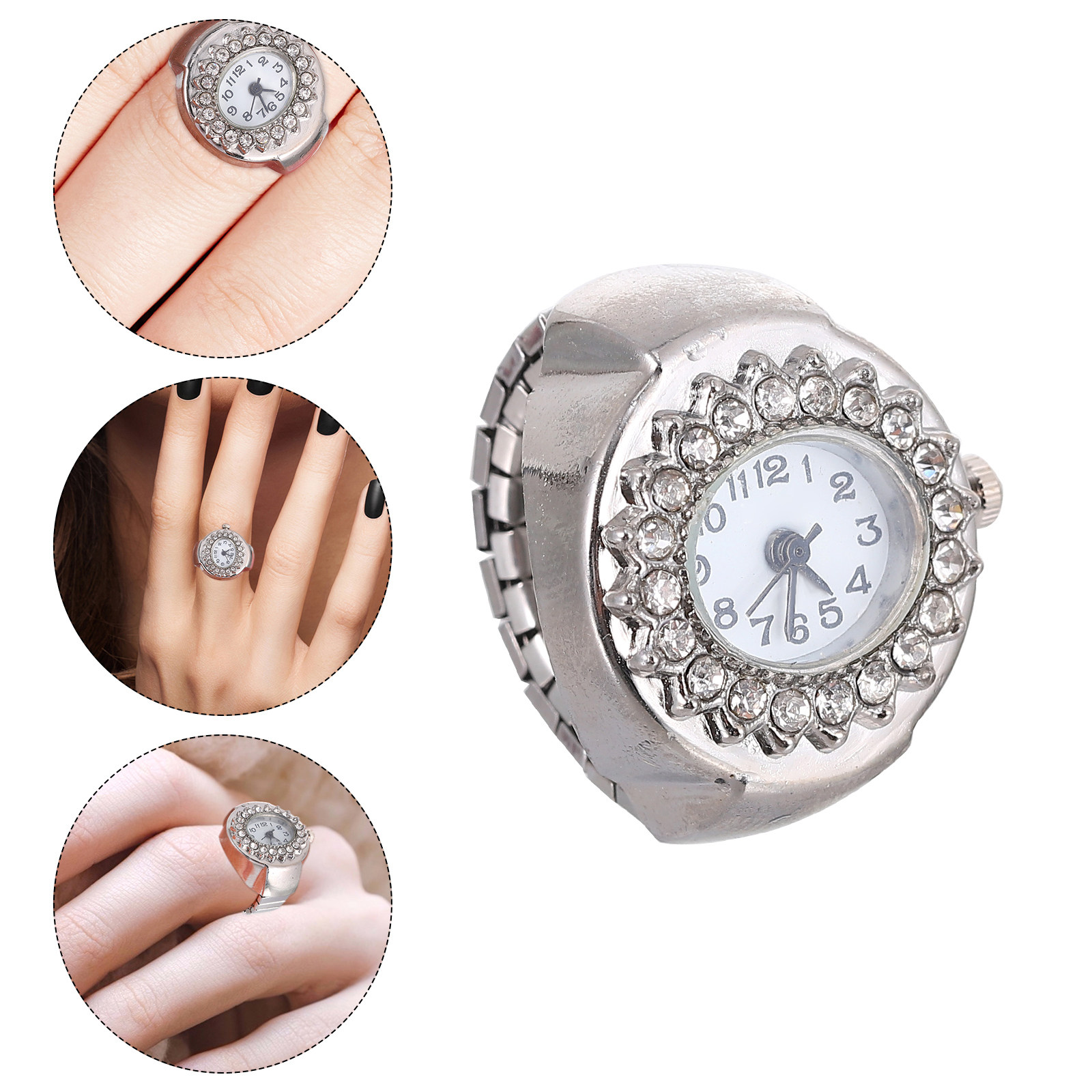 นาฬิกาแหวนเพชรระยิบระยับ วัสดุ - Unique Jewelry Watches บทวิจารณ์และราคา