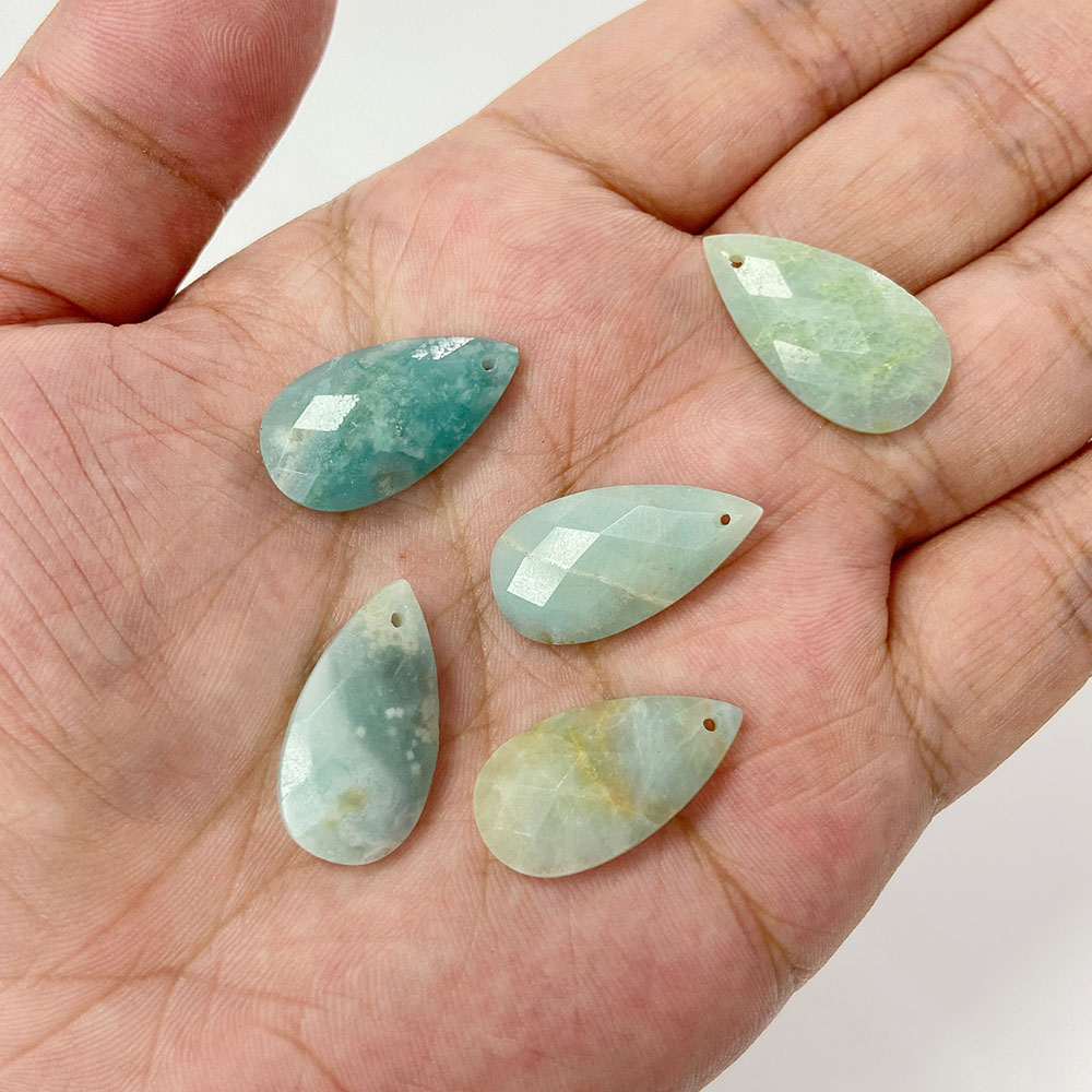 จี้หยดน้ำธรรมชาติหินลาบราดอไรต - Opal Earrings Dangle บทวิจารณ์และราคา