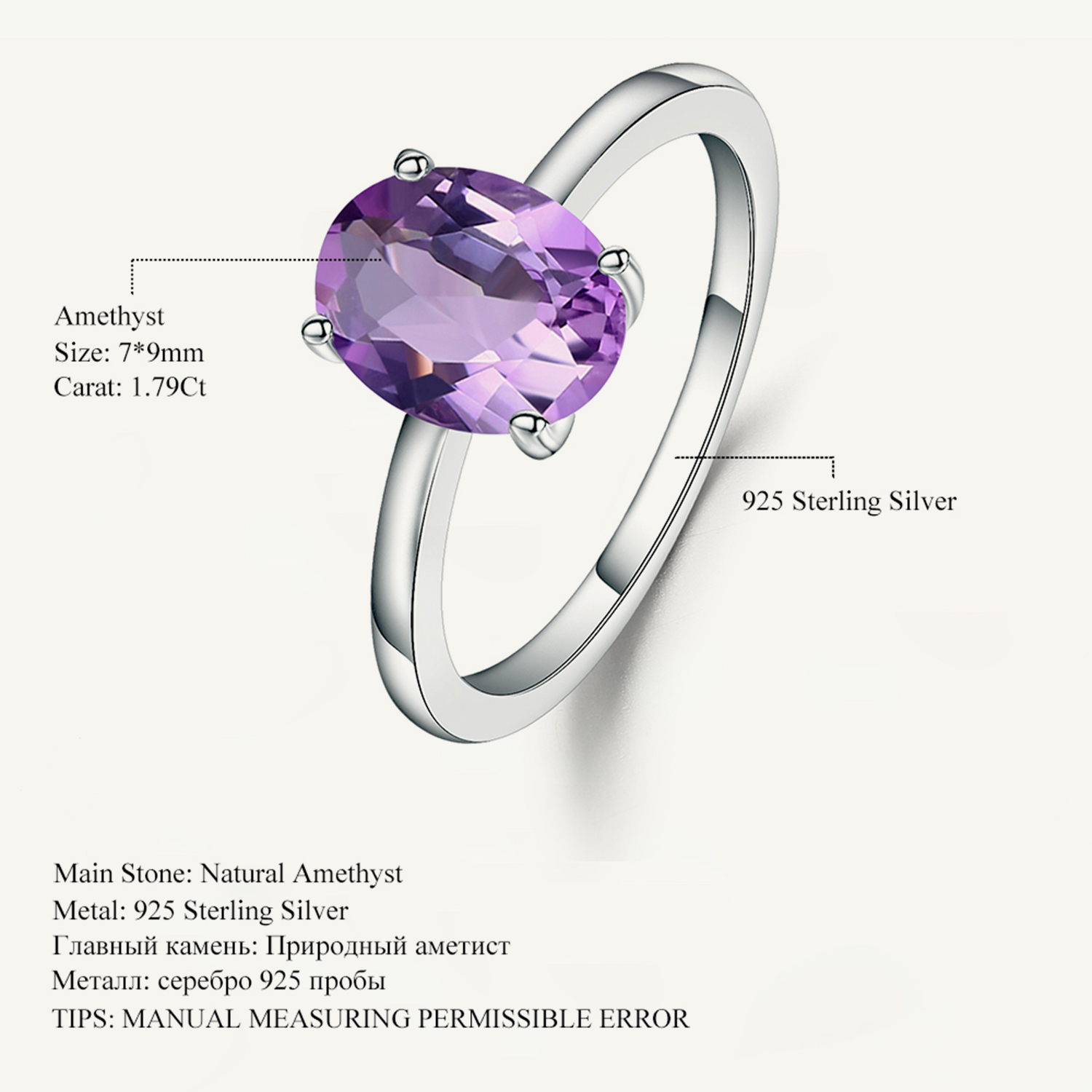 อัญมณีบัลเล่ต์ 2.79Ct ธรรมชาติ - Birthstone Ring Set บทวิจารณ์และราคา
