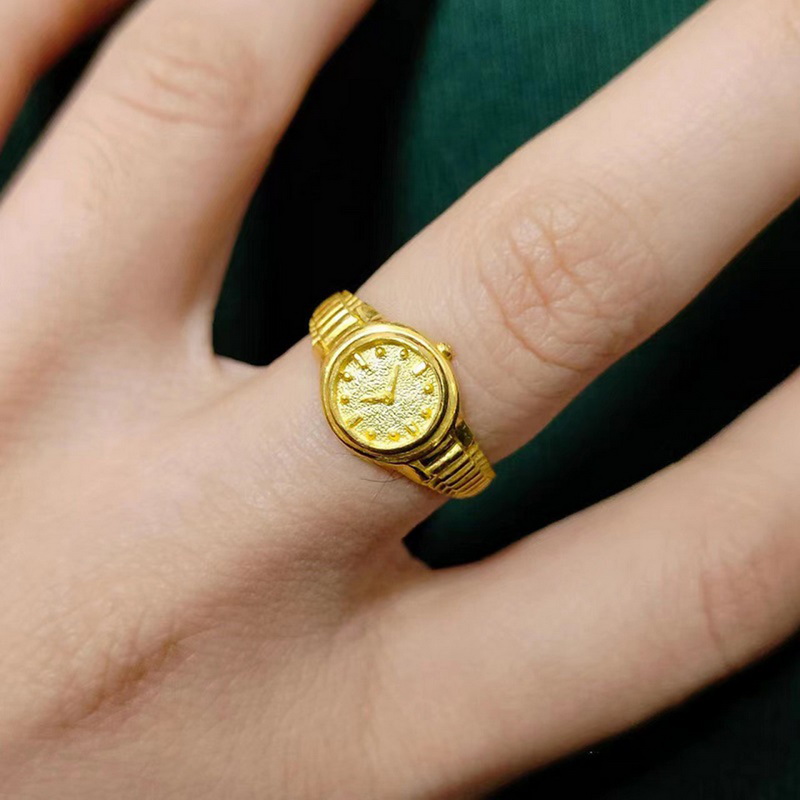 แหวนแฟชั่น1ชิ้นแหวนนาฬิกาแหวนค - Vintage Jewelry Watches Women บทวิจารณ์และราคา