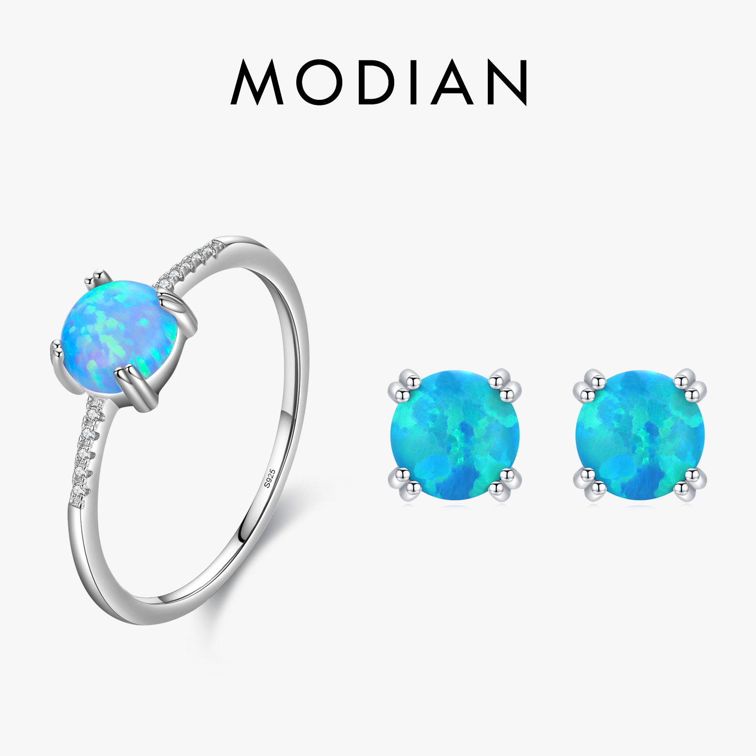MODIAN ธรรมชาติโอปอล Series ชุ - Opal Earrings Dangle บทวิจารณ์และราคา