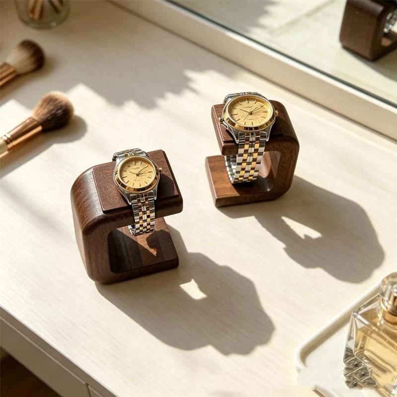 แท่นวางนาฬิกาไม้เนื้อแข็งสำหรั - Jewelry Watches & Accessories บทวิจารณ์และราคา