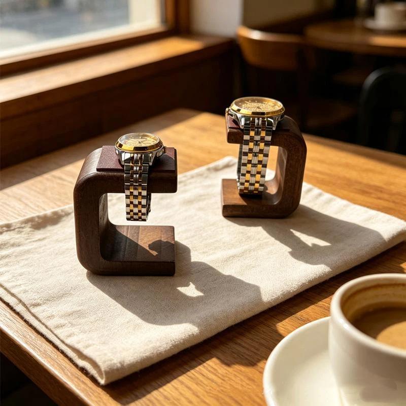 แท่นวางนาฬิกาไม้เนื้อแข็งสำหรั - Jewelry Watches & Accessories บทวิจารณ์และราคา
