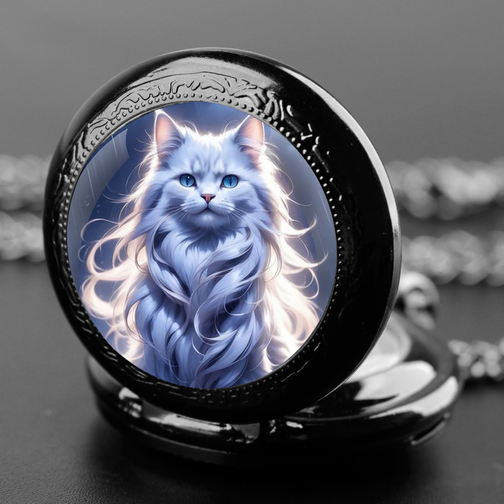 น่ารัก Kawaii แมวกราฟิกแก้วโดม - Unique Jewelry Watches บทวิจารณ์และราคา