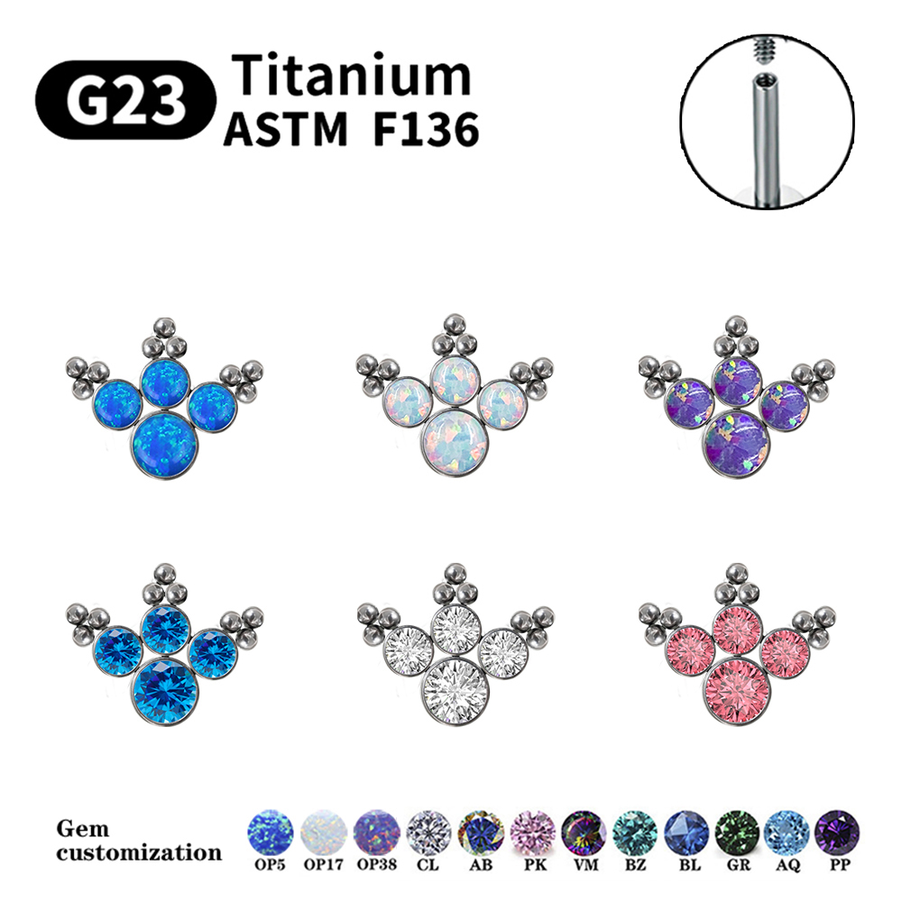 ต่างหูไทเทเนียม G23 แบบเจาะหูส - Opal Earrings Dangle บทวิจารณ์และราคา
