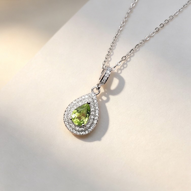 จี้สร้อยคอทรงหยดน้ำเงินเพอริดอ - Crystal Choker Necklace บทวิจารณ์และราคา