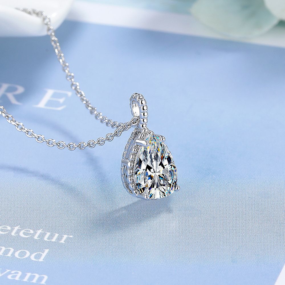 จี้สร้อยคอทรงหยดน้ำเงินเพอริดอ - Crystal Choker Necklace บทวิจารณ์และราคา