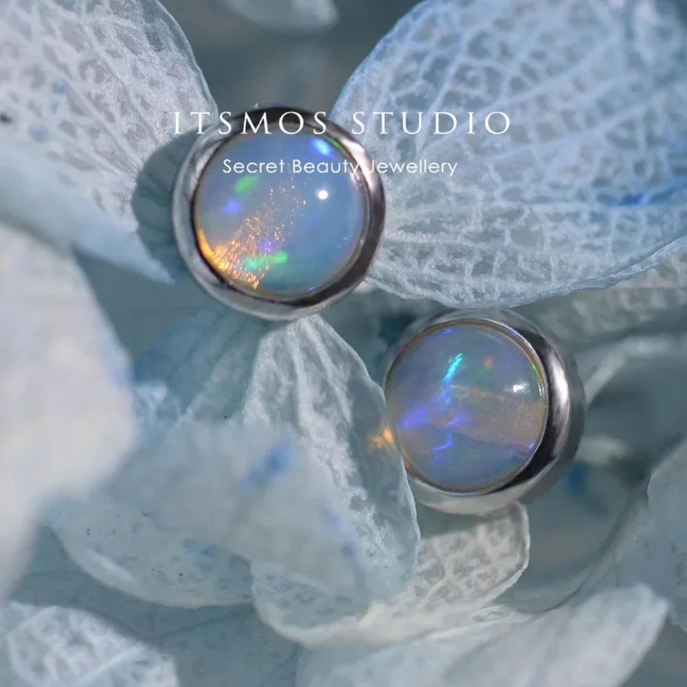 ITSMOS อัญมณีธรรมชาติโอปอล 6 ม - Opal Earrings Dangle บทวิจารณ์และราคา