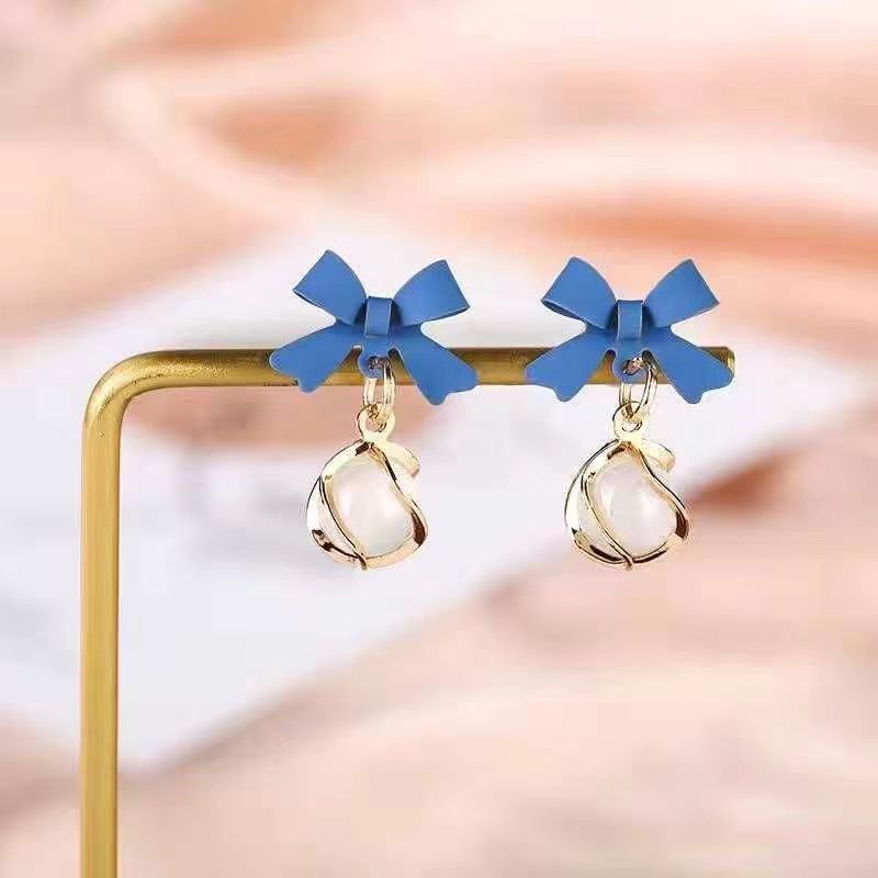 ต่างหูโอปอลทรงกลมหวานสำหรับผู้ - Opal Earrings Dangle บทวิจารณ์และราคา